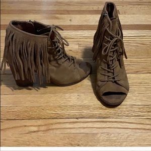 Steve Madden Fringe booties